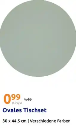 Action Ovales Tischset Angebot