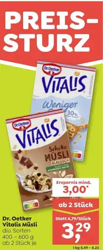 ADEG Dr. Oetker Vitalis Müsli Angebot