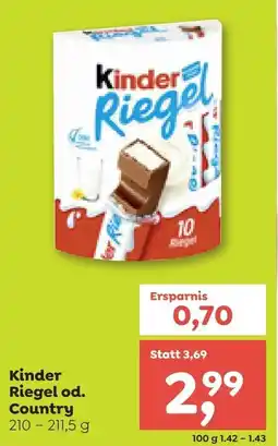 ADEG Kinder Riegel od. Country Angebot