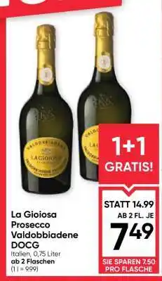 Maximarkt La Gioiosa Prosecco Valdobbiadene DOCG Angebot
