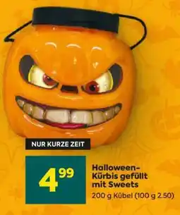 Billa Halloween-Kürbis gefüllt mit Sweets Angebot
