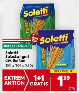 Billa Soletti Salzstangerl div. Sorten Angebot