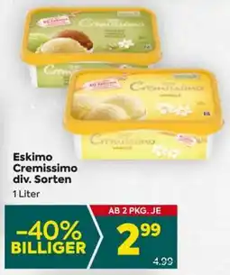 Billa Eskimo Cremissimo div. Sorten Angebot