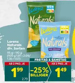 Billa Lorenz Naturals div. Sorten Angebot