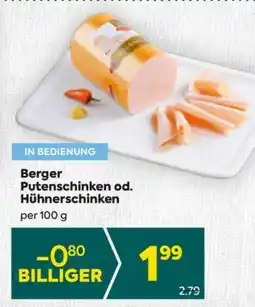 Billa Berger Puten- od. Hühnerschinken Angebot