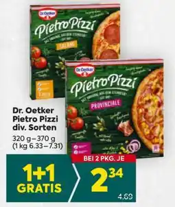 Billa Dr. Oetker Pietro Pizzi div. Sorten Angebot
