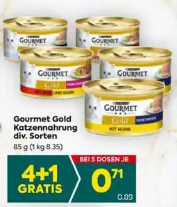 Billa Gourmet Gold Katzennahrung div. Sorten Angebot