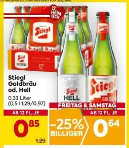 Billa Stiegl Goldbräu od. Hell Angebot