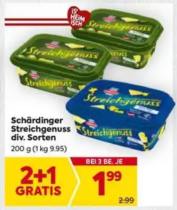 Billa Schärdinger Streichgenuss div. Sorten Angebot