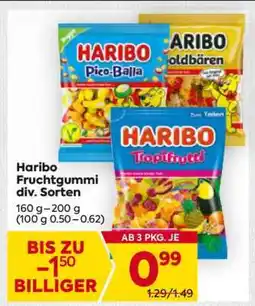 Billa Haribo Fruchtgummi div. Sorten Angebot
