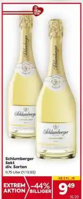 Billa Schlumberger Sekt div. Sorten Angebot