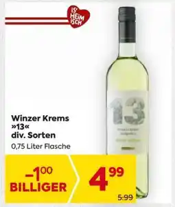Billa Winzer Krems 13 div. Sorten Angebot