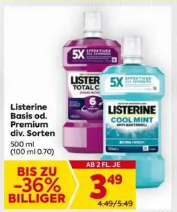 Billa Listerine Basis od. Premium div. Sorten Angebot