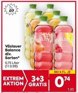 Billa Vöslauer Balance div. Sorten Angebot