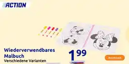 Action Wiederverwendbares Malbuch Angebot