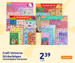 Action Craft Universe Stickerbögen Angebot