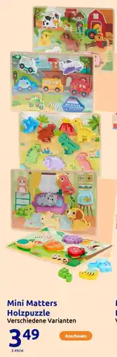 Action Mini Matters Holzpuzzle Angebot