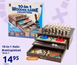 Action 10-in-1 holz- brettspielset Angebot