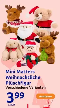 Action Mini matters weihnachtliche plüschfigur Angebot
