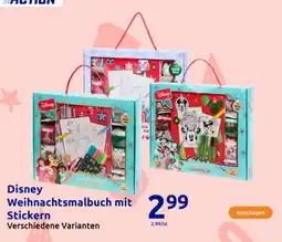 Action Disney weihnachtsmalbuch mit stickern Angebot