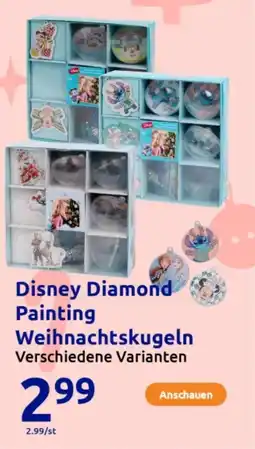 Action Disney diamond painting weihnachtskugeln Angebot