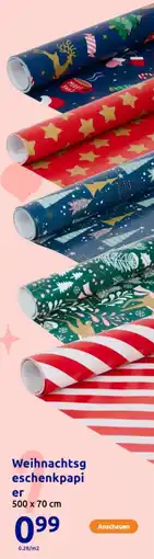 Action Weihnachtsg eschenkpapi er Angebot