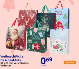 Action Weihnachtliche Geschenktüte Angebot
