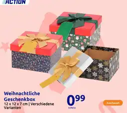 Action Weihnachtliche Geschenkbox Angebot