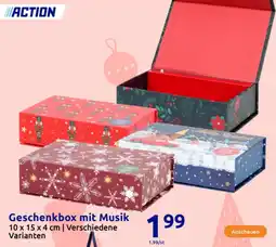 Action Geschenkbox mit Musik Angebot
