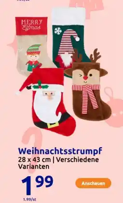 Action Weihnachtsstrumpf Angebot