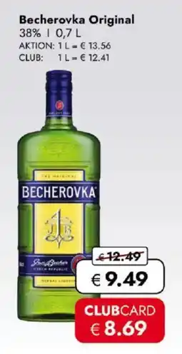 Travel FREE Becherovka Original Angebot