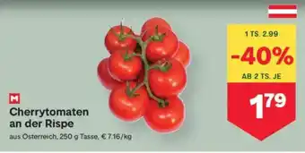 MPreis Cherrytomaten an der Rispe Angebot