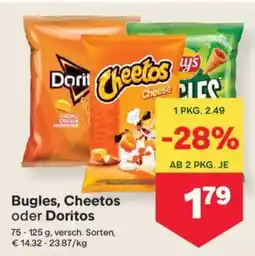 MPreis Bugles, Cheetos oder Doritos Angebot