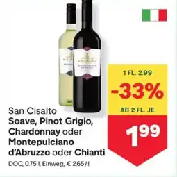 MPreis San Cisalto Soave, Pinot Grigio, Chardonnay oder Montepulciano d'Abruzzo oder Chianti Angebot