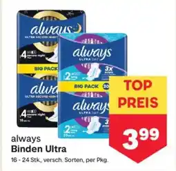 MPreis Always Binden Ultra Angebot