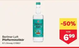 MPreis Berliner Luft Pfefferminzlikör Angebot
