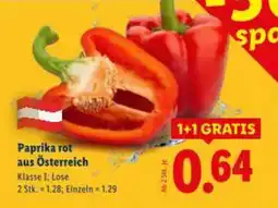 Lidl Paprika rot Angebot