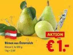 Lidl Birnen Angebot