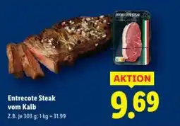 Lidl Entrecote Steak vom Kalb Angebot