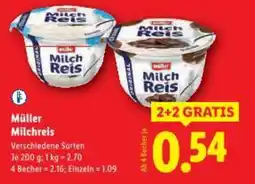 Lidl Müller Milchreis Angebot