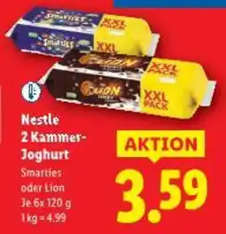 Lidl Nestle 2 Kammer Joghurt Angebot