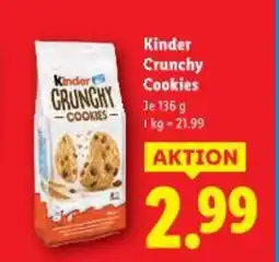 Lidl Kinder Crunchy Cookies Angebot