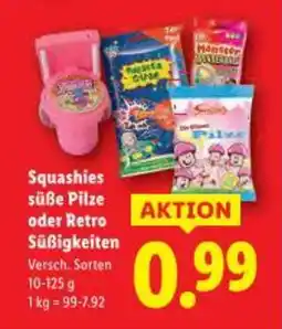 Lidl Squashies süße Pilze oder Retro Süßigkeiten Angebot