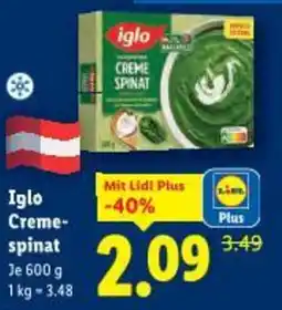 Lidl Iglo creme- spinat Angebot