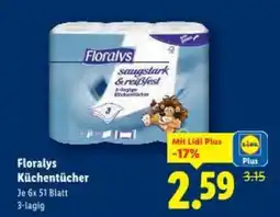 Lidl Floralys Küchentücher Angebot