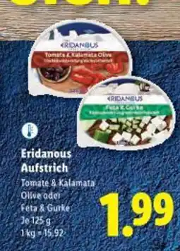Lidl Eridanous aufstrich Angebot