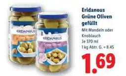 Lidl Eridanous grüne oliven gefüllt Angebot