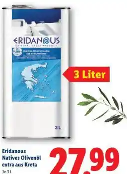 Lidl Eridanous Natives Olivenöl extra aus Kreta Angebot