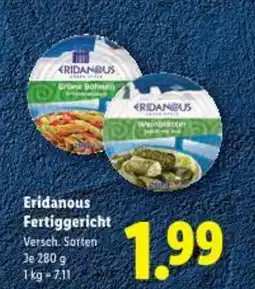 Lidl Eridanous Fertiggericht Angebot