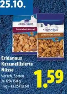 Lidl Eridanous karamellisierte nüsse Angebot